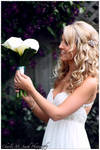 Bride and Bouquet by CMSPhotography