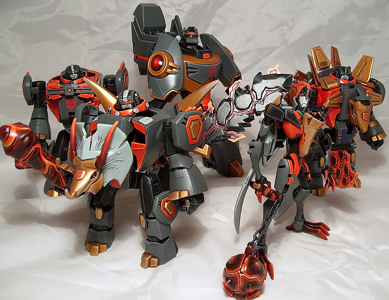 Animated Dinobots robot