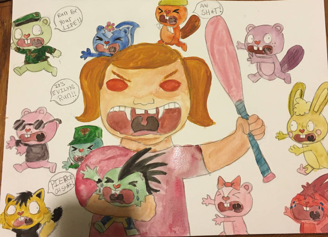 Happy Tree Friends Running for their dear life by lexietooter on DeviantArt