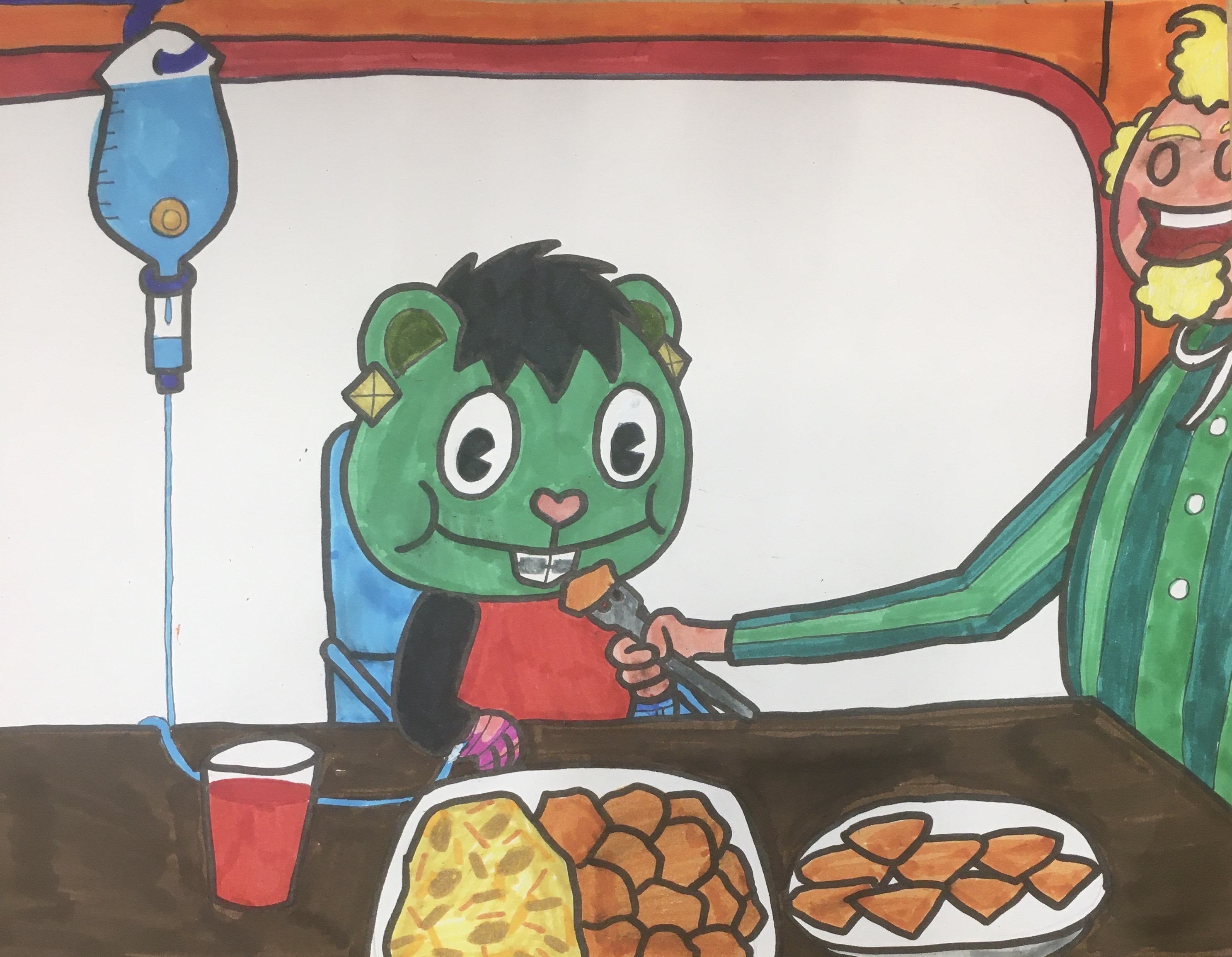 Baby Boi Eating Chinese