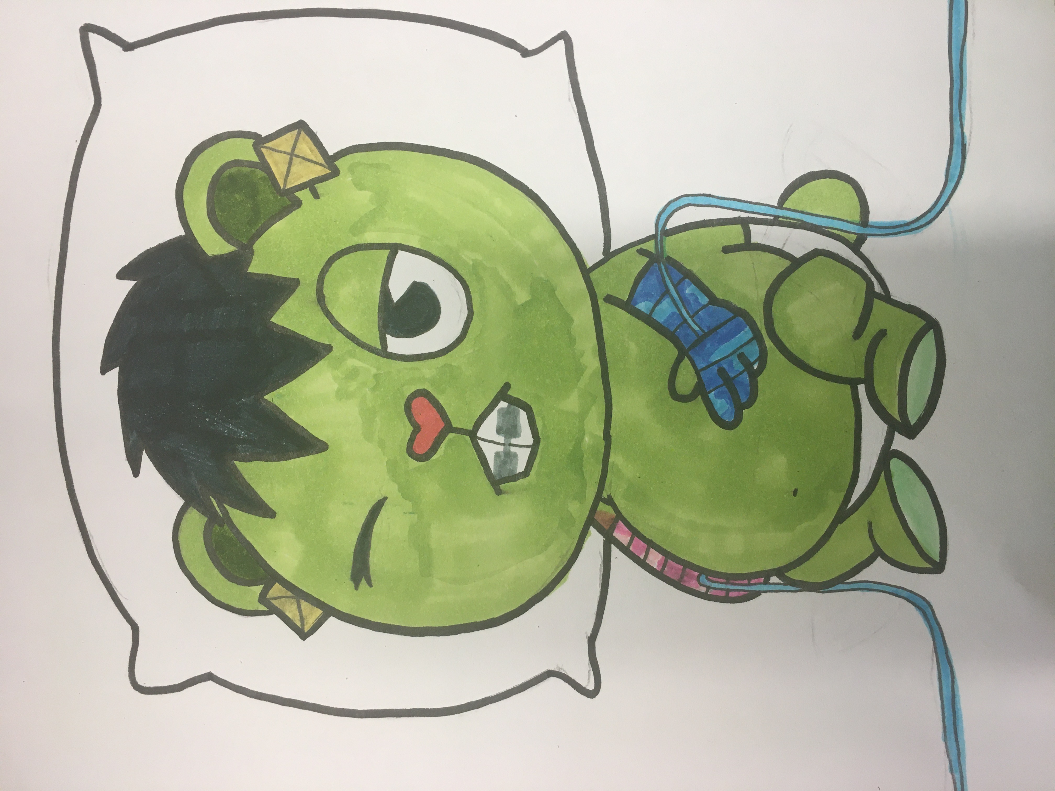 Pregnant Boi Adorably waking up