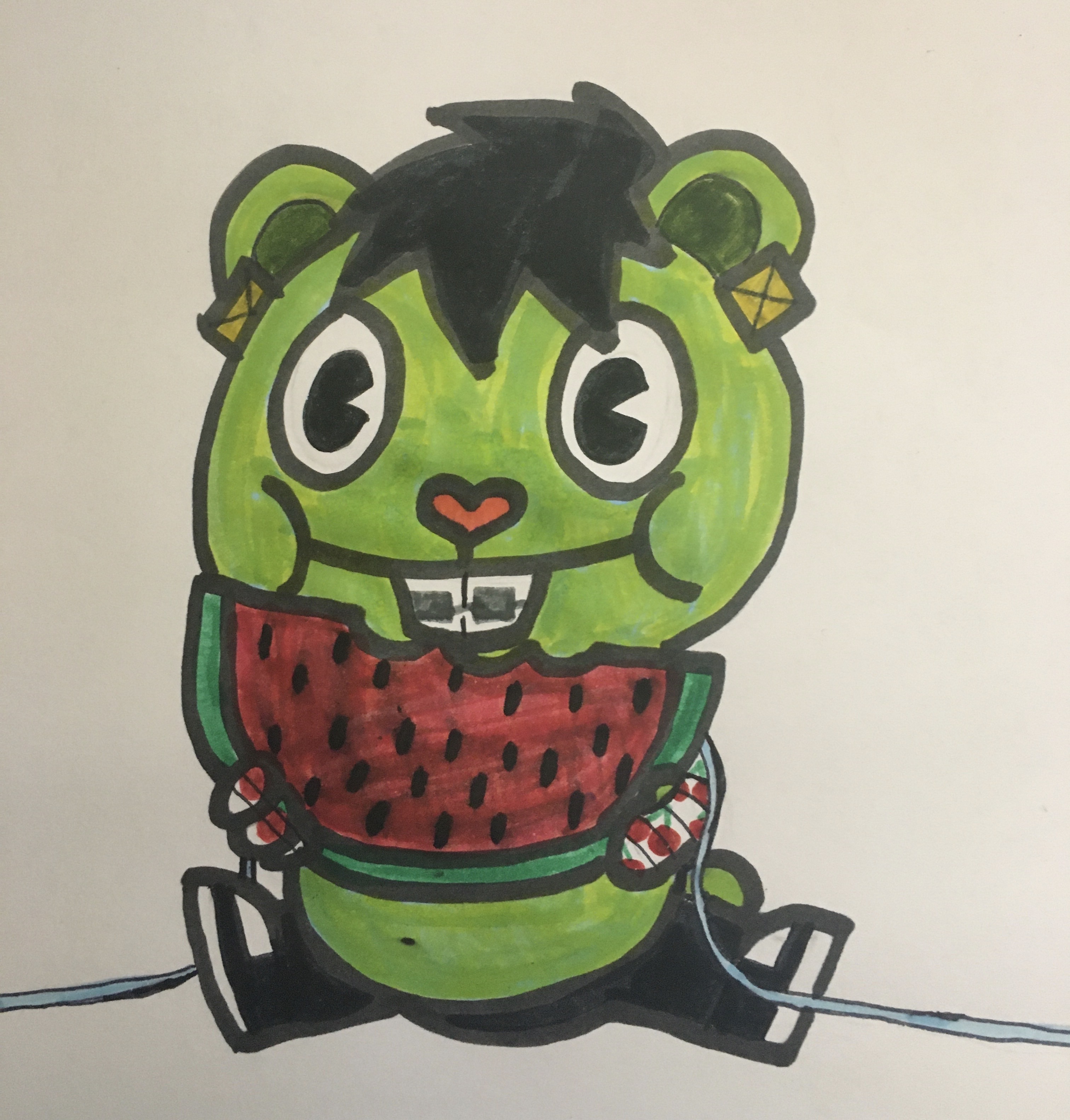 Prego Boi Eating Watermelon