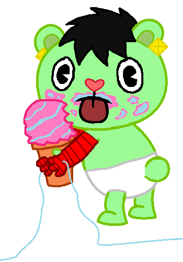 Baby Boi In The Middle Of Eating An Ice Cream