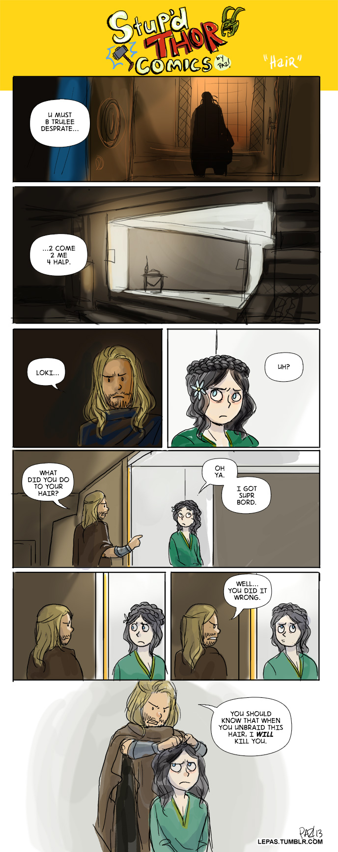 Stupid Thor Comics - Hair