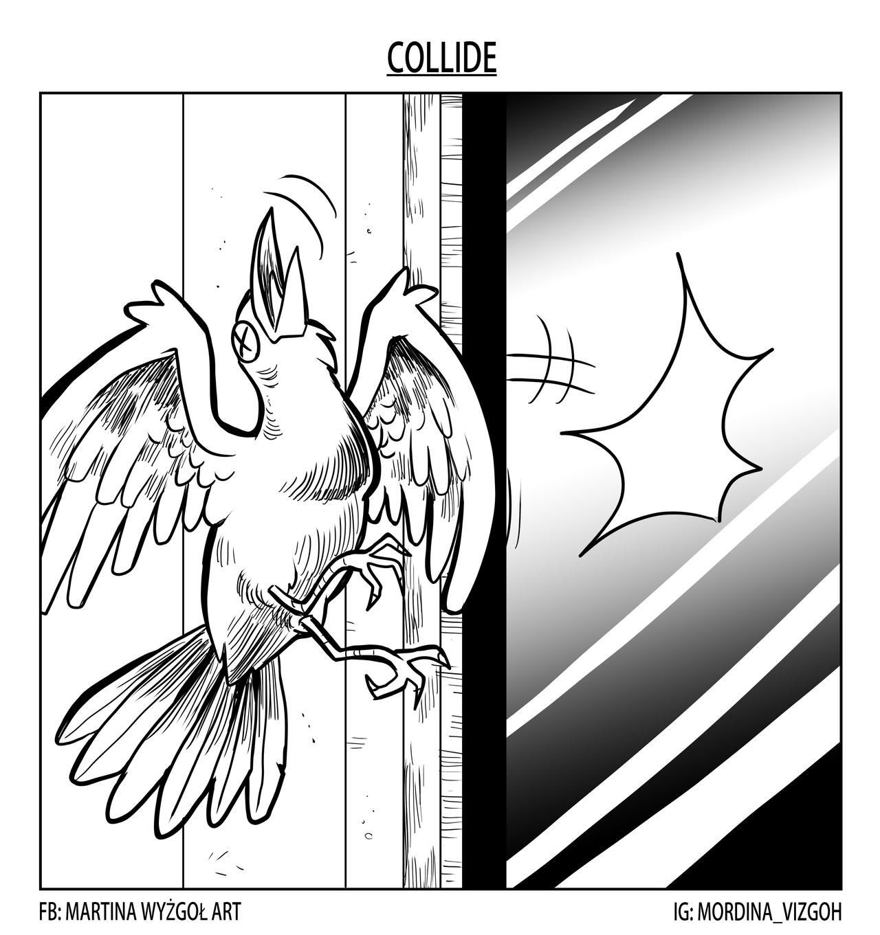 Inktober 2021 Collide by WonderTina on DeviantArt