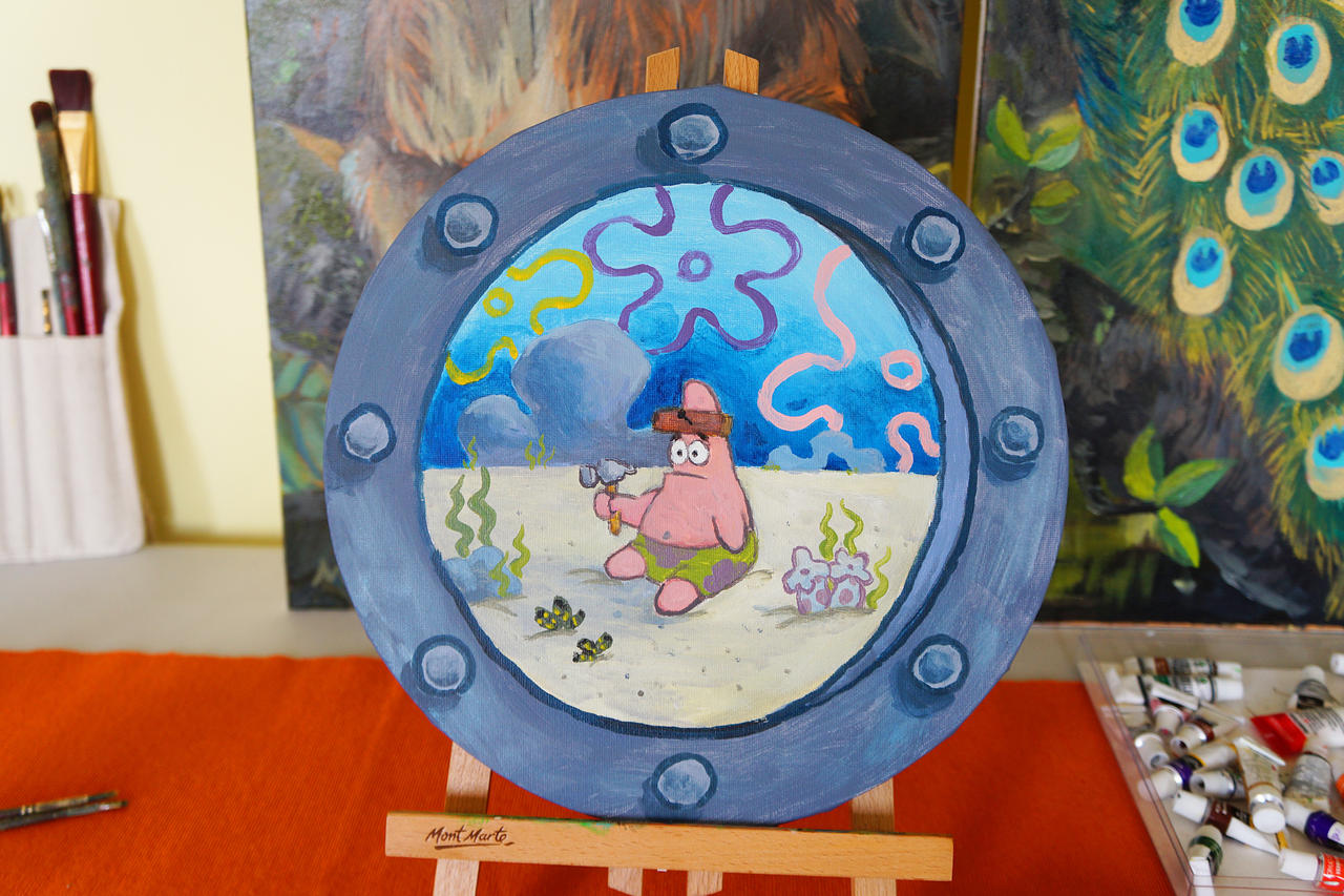 Spongebob Abstract Spongebob Abstract Painting