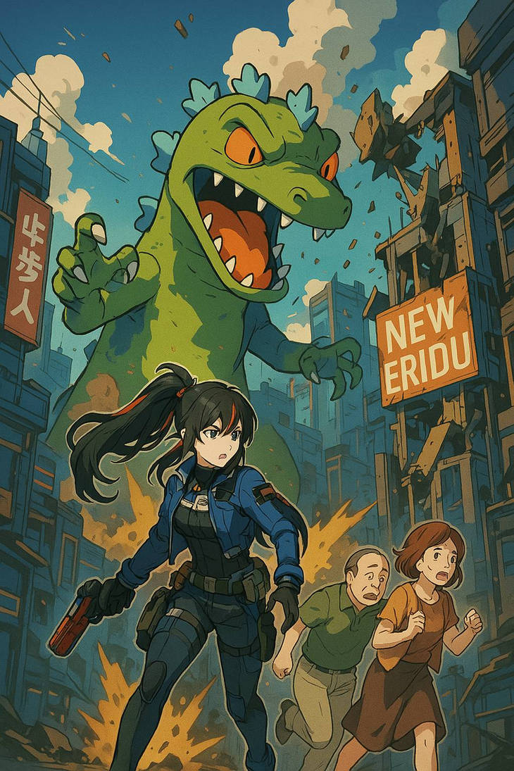 Reptars rampage in new eridu by gigaantor777 on DeviantArt