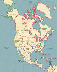 The North American Continent in 1928 A.D. by SPARTAN-127