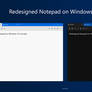 Redesinged Notepad App for Windows 10 PC
