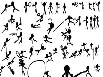 Stick Figure Death Theater - Pose Study