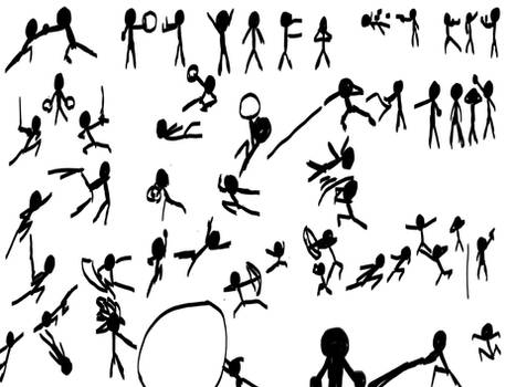 Stick Figure Death Theater - Pose Study