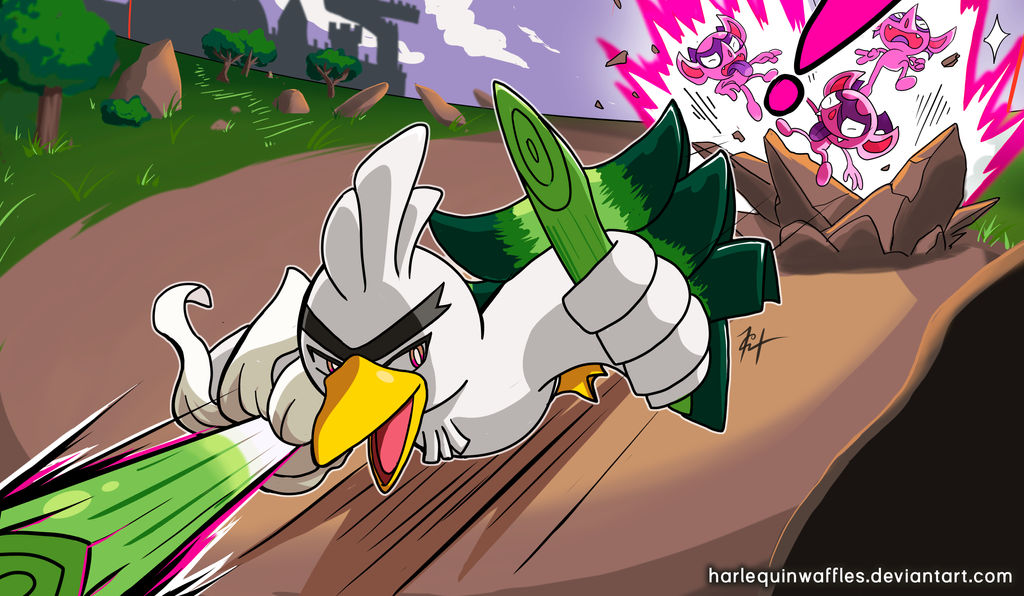 Sirfetch Slashing Sirfetch'd First Impresion by HarlequinWaffles on DeviantArt