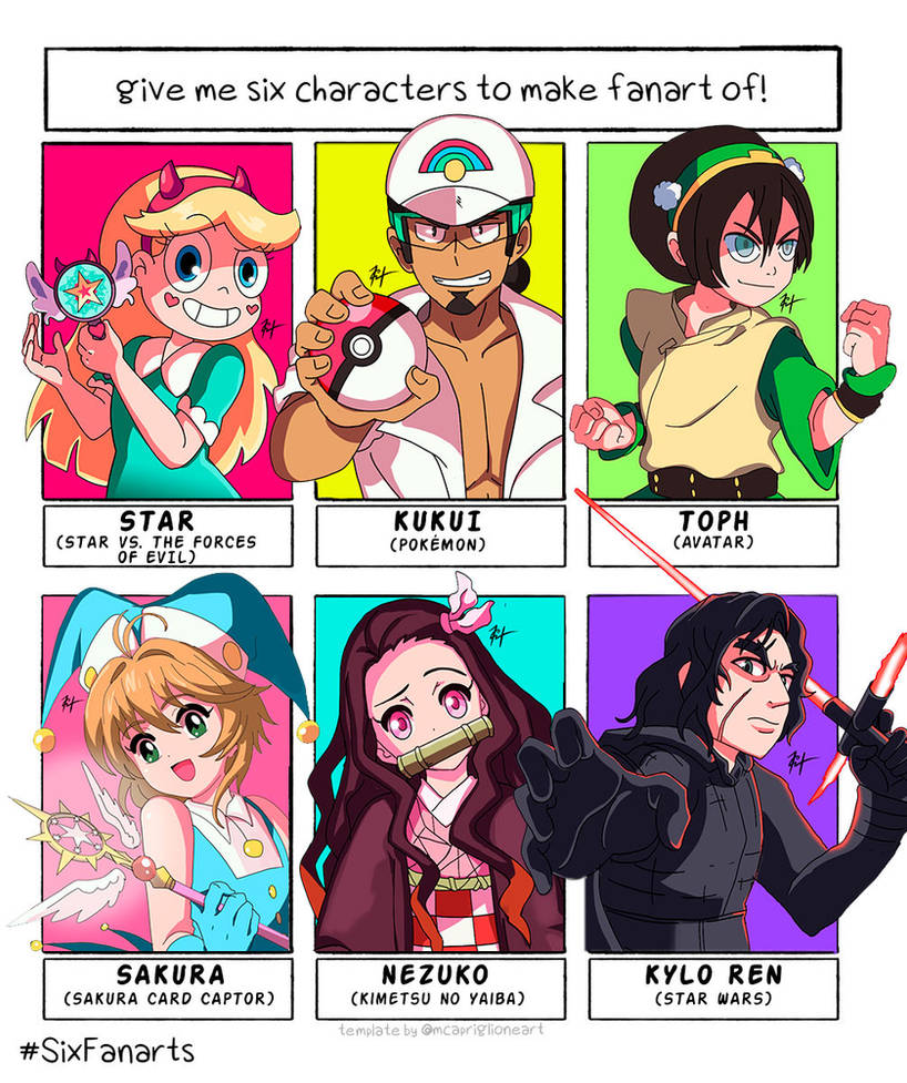 SIX FANARTS CHALLENGE By HarlequinWaffles On DeviantArt six-fanarts-challenge-by-harlequinwaffles-on-deviantart