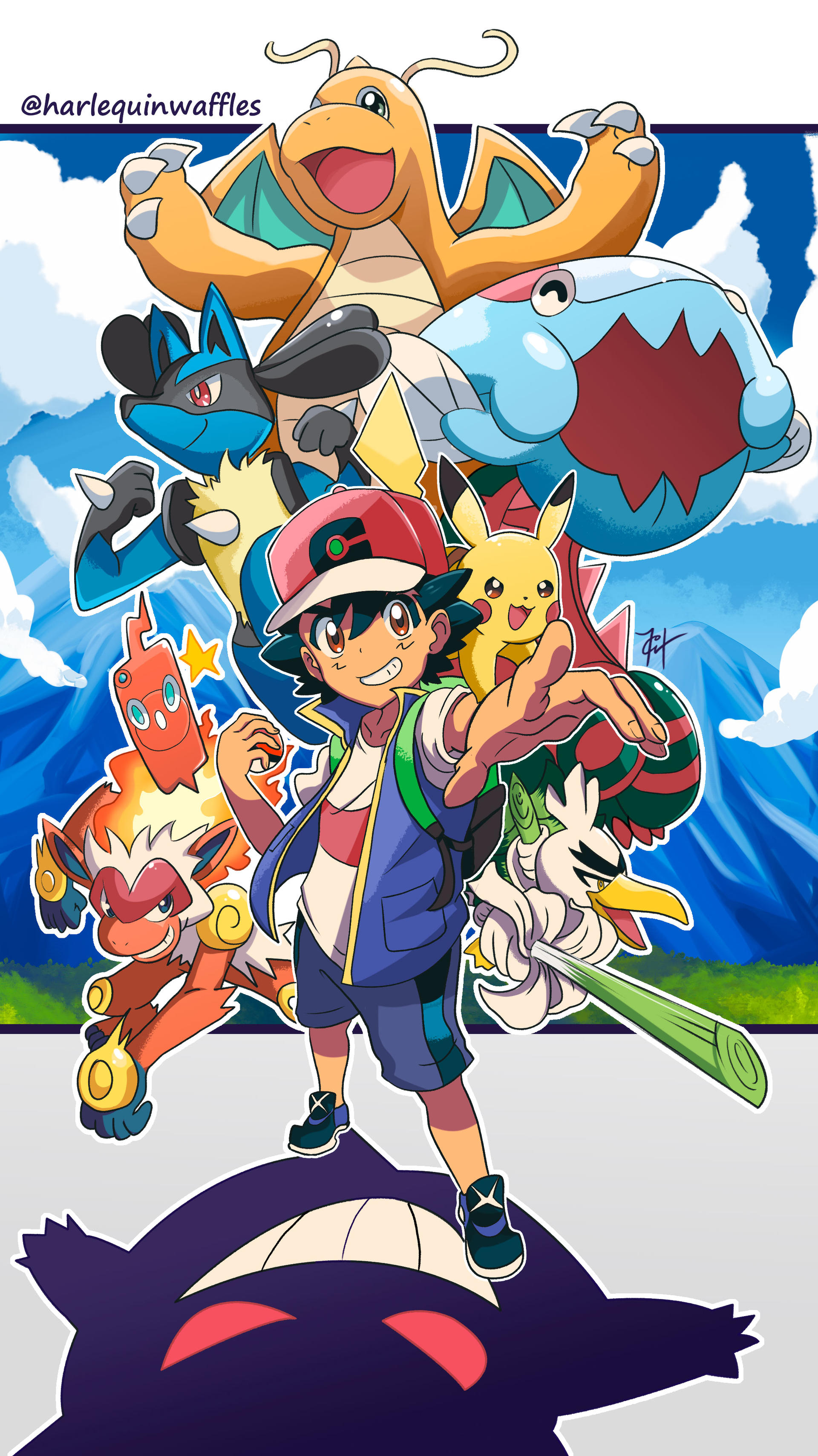 Ash S World Championship Team By Harlequinwaffles On Deviantart Ash S World Championship Team By Harlequinwaffles On Deviantart