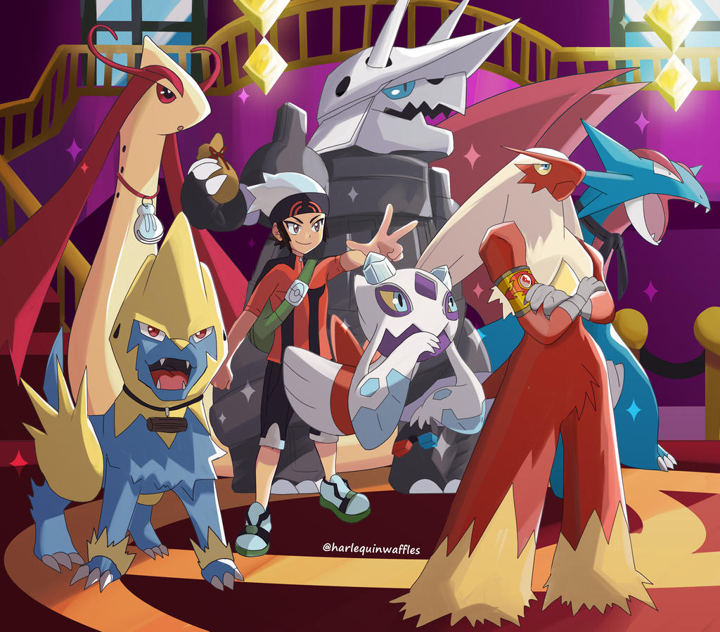 COMMISSION: OMEGA RUBY TEAM by HarlequinWaffles on DeviantArt