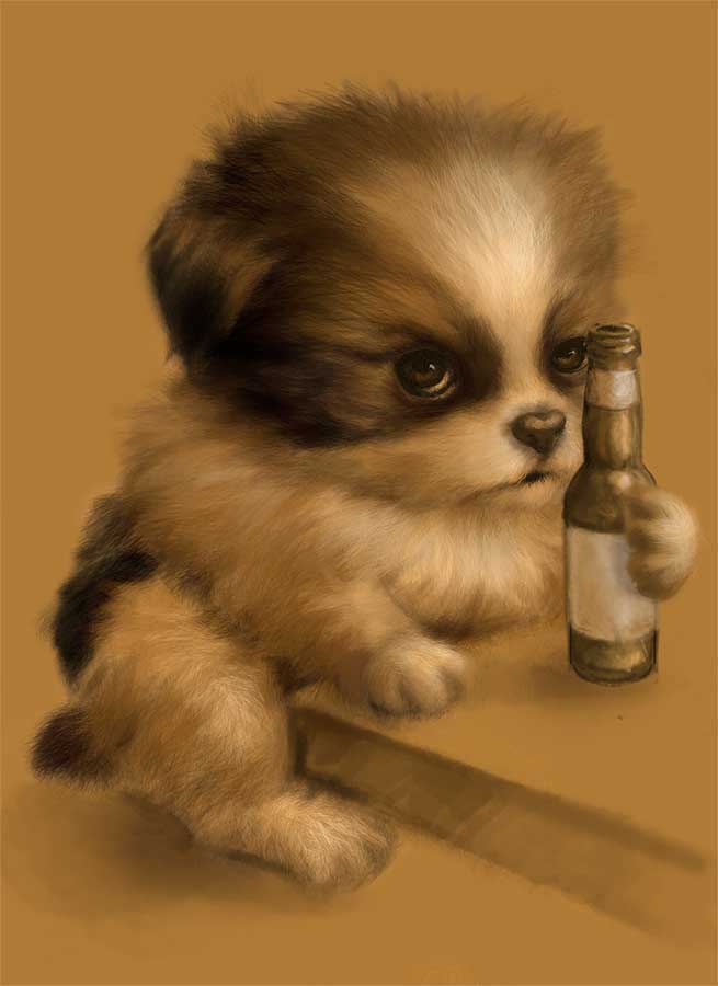 Grumpy Puppy Needs A Beer By Studio In Blue On Deviantart Grumpy Puppy Needs A Beer By Studio In Blue On Deviantart
