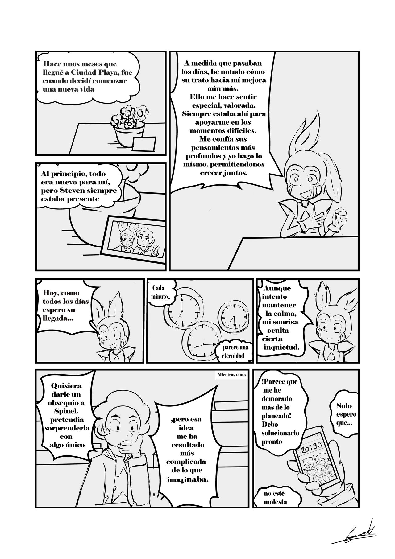 Steven x Spinel comic by Jogarri21 on DeviantArt