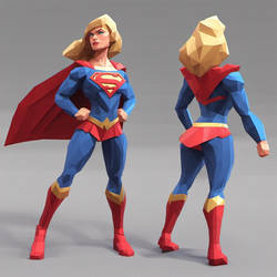 Supergirl, Extremely Muscular, Beautiful,