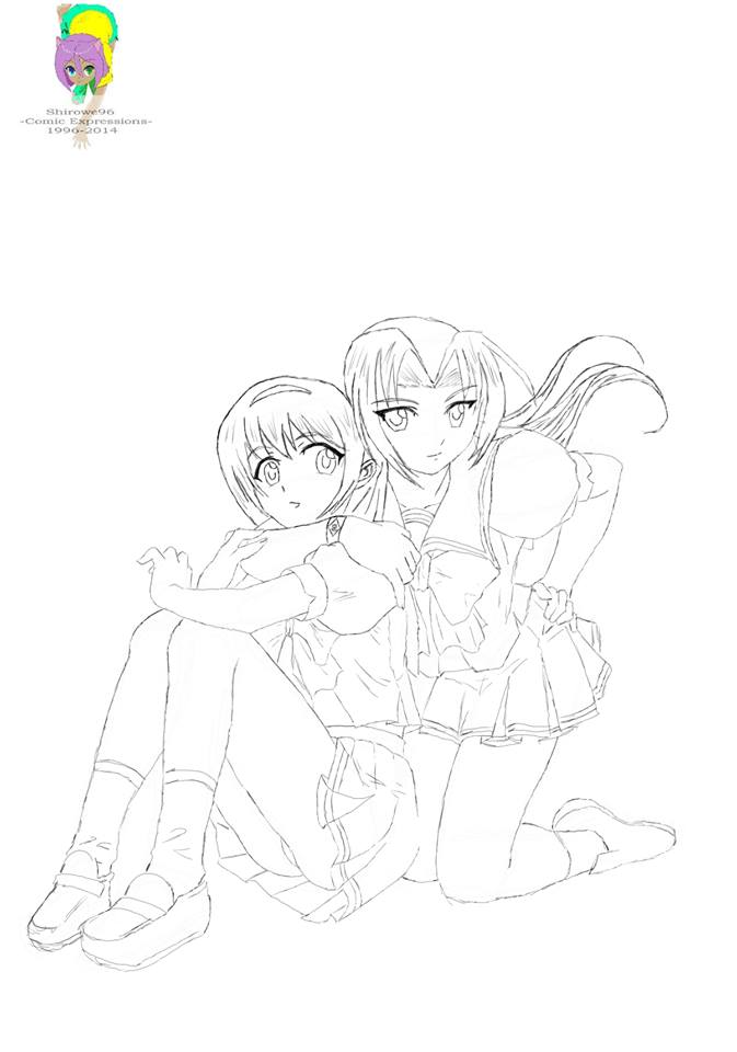 Tsuko+Elizabeth (Best Friends Forever) Pin-Up