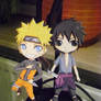 paperchild: naruto and sasuke chibi