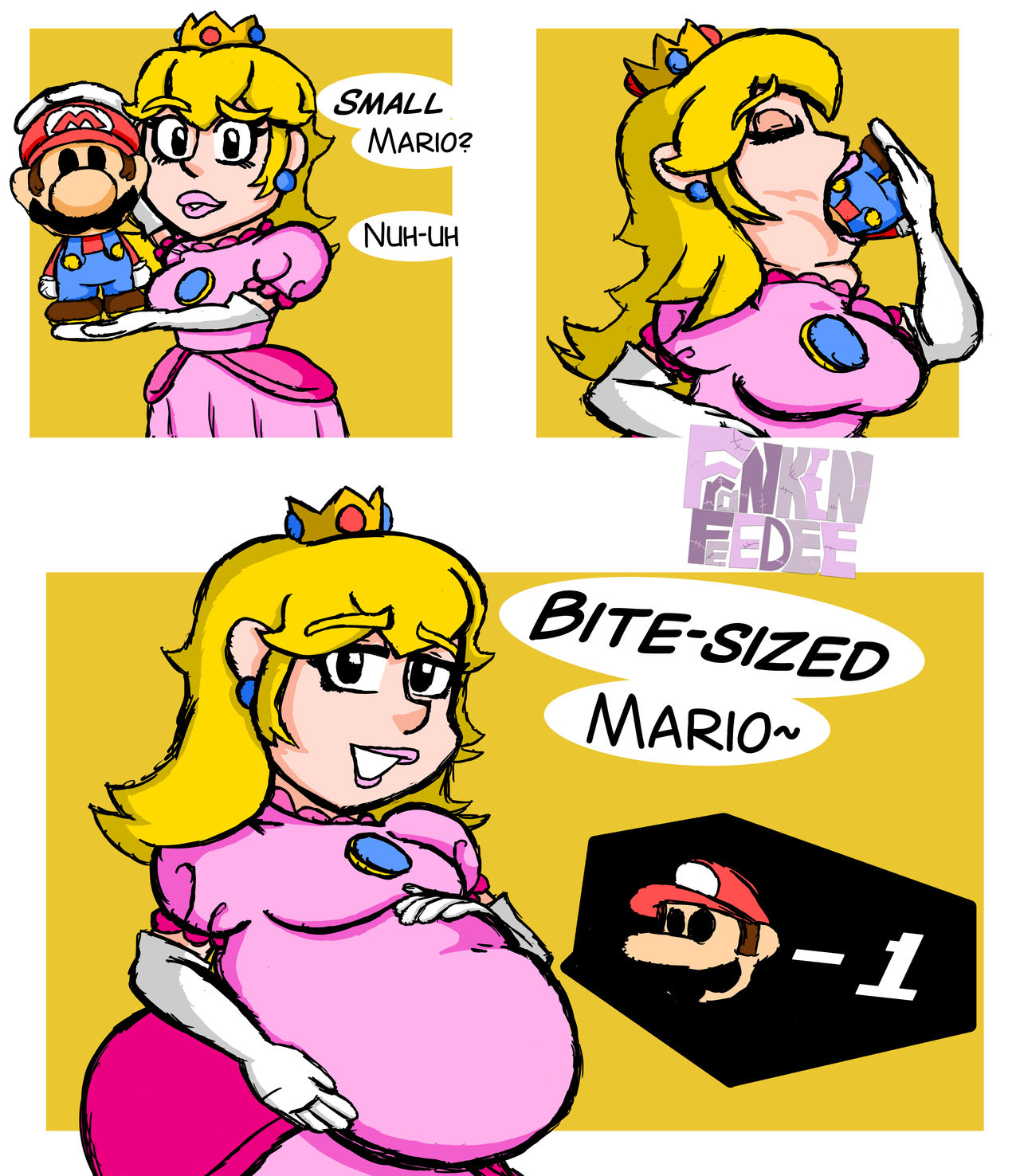 BITE-Sized Mario (Vore Comic) by FrankenFeedee on DeviantArt