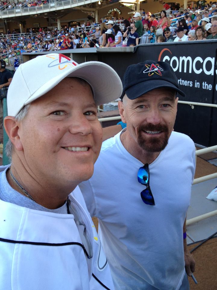 My friend Wayne Lattrell and Bryan Cranston