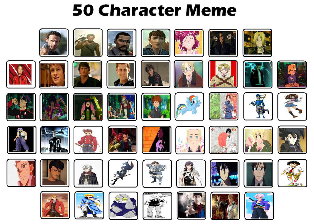 My top 50 Characters