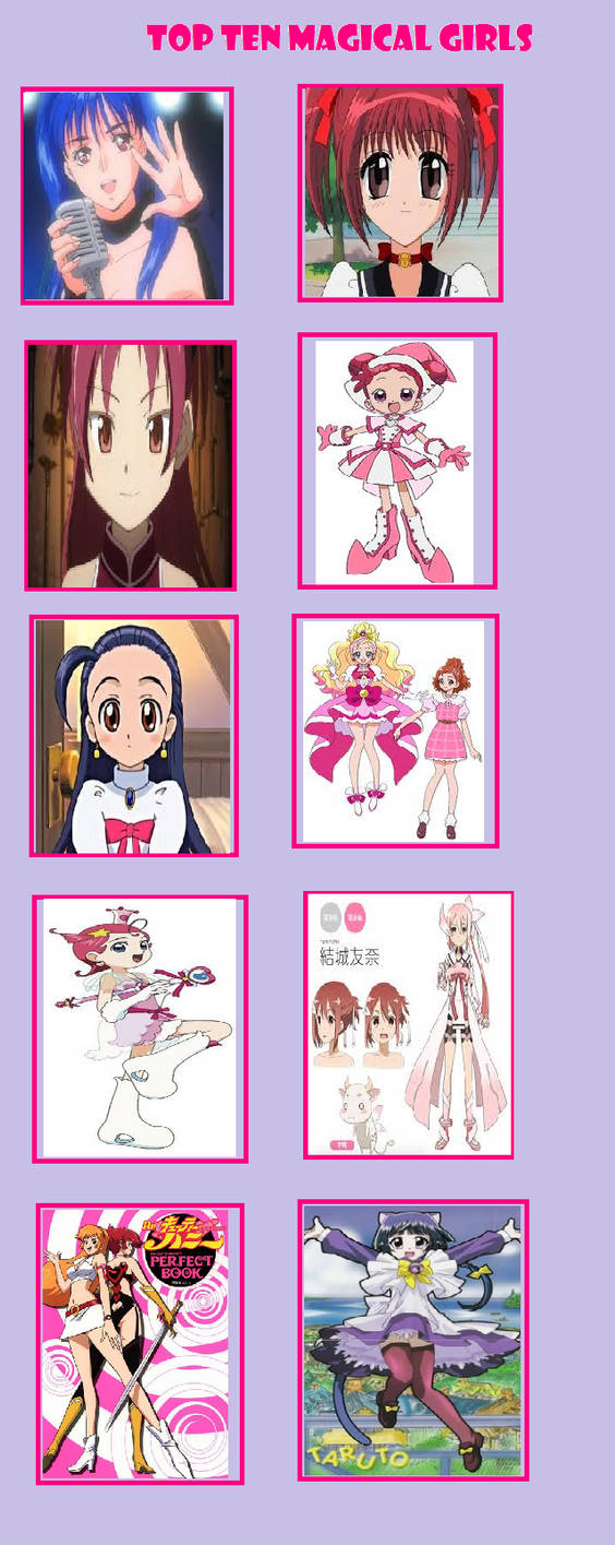 Top Ten Magical Girls part 2 by StarryNightSkies24 on DeviantArt
