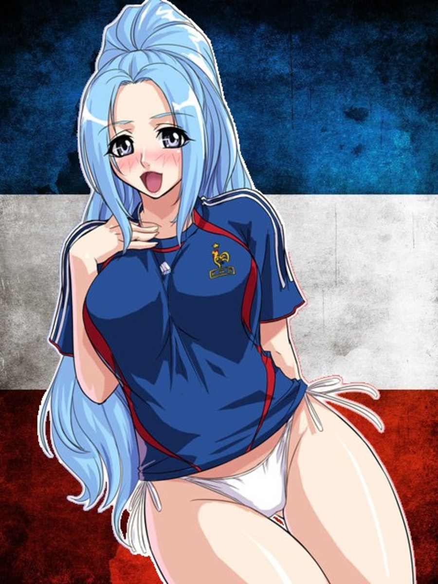 Vivi and the French soccer jersey