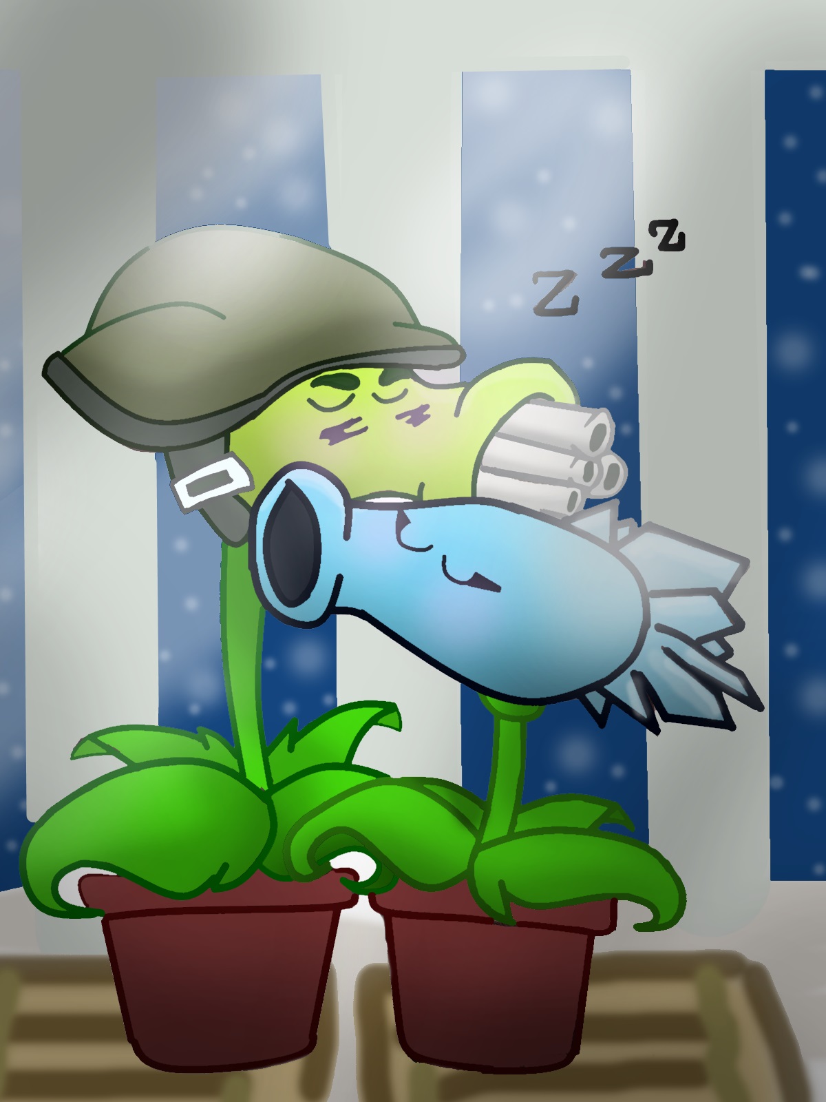 PvZ: NIGHT AND SLEEP!!!(Request)