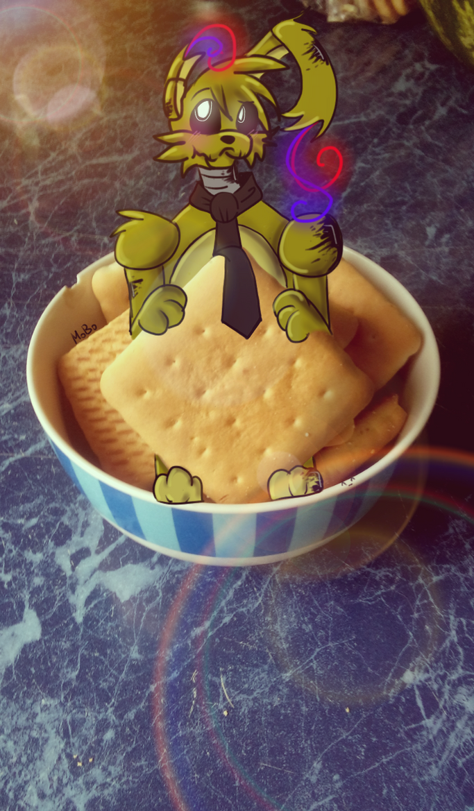 Springtrap with cookie!!!!=3 by Asterycat on DeviantArt