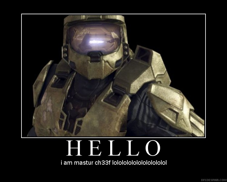 master chief motivation poster