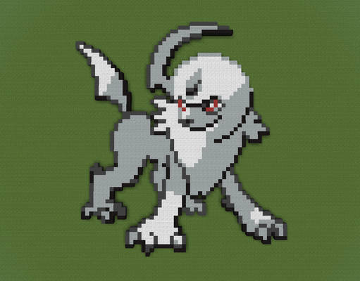 Absol~~ Minecraft Pixel Art