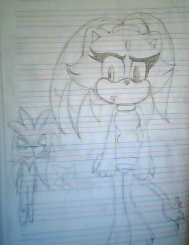 Blaze in amy's dress xD