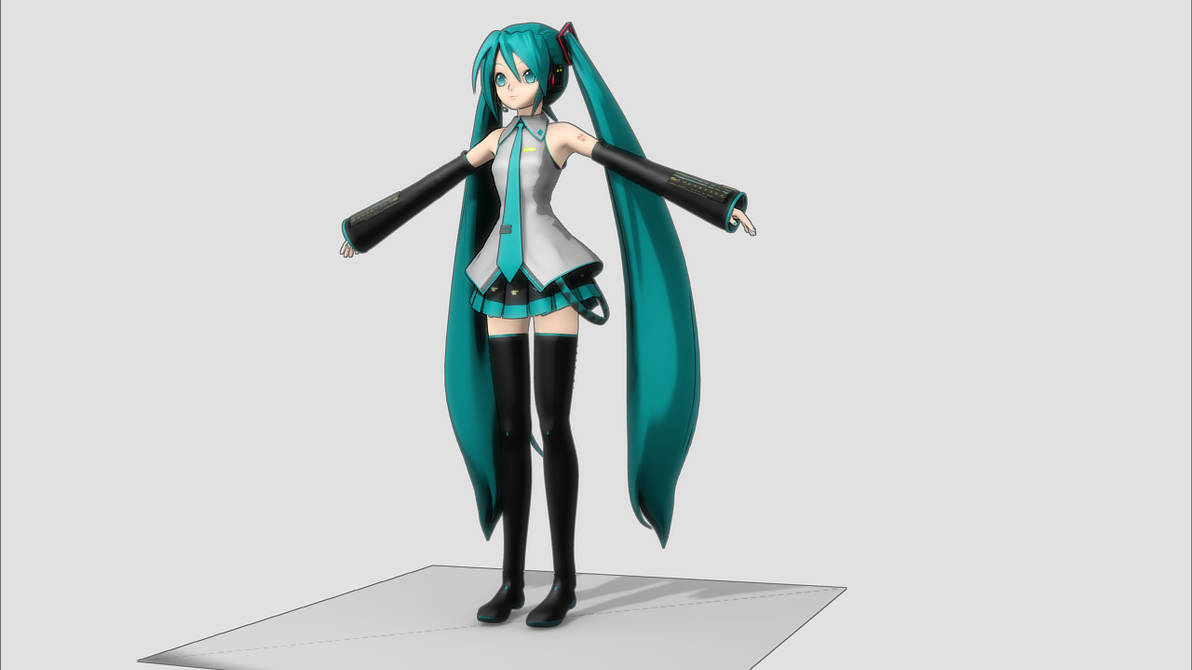 Miku Rig Miku Hatsune 3D Blender 01 by Hastemir on DeviantArt