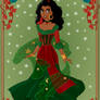 Esmeralda in her Christmas Gypsy Outfit