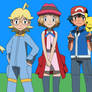 Ash and his Kalos Friends