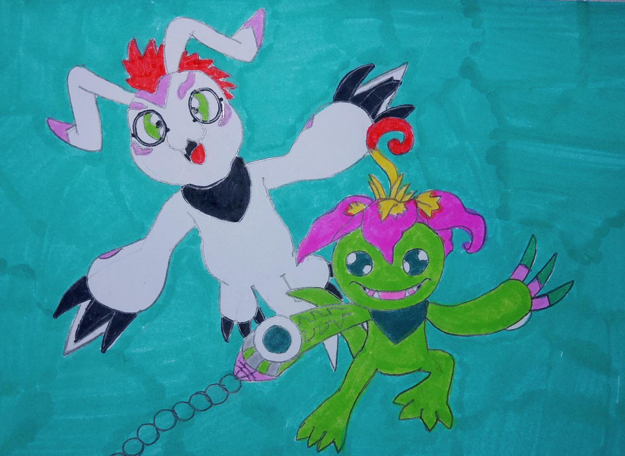 GOMAMON AND PALMON by sbeom59 on DeviantArt