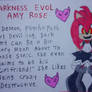 DARKNESS EVOL AMY ROSE PROFILE