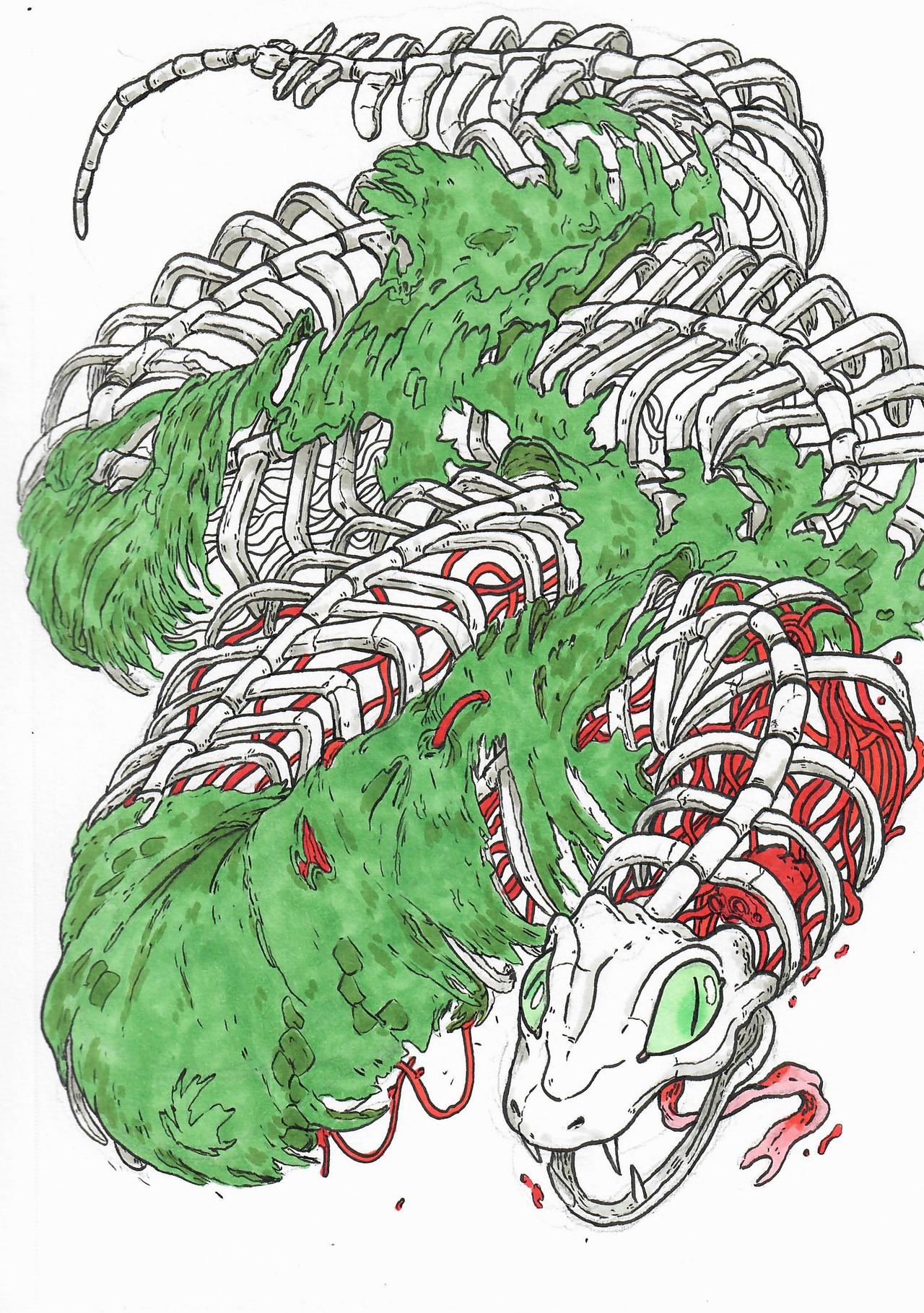 Zombie Snake by Moth-Boiy on DeviantArt