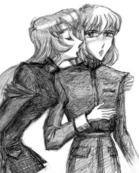 Utena and Mikage: 'Kiss'