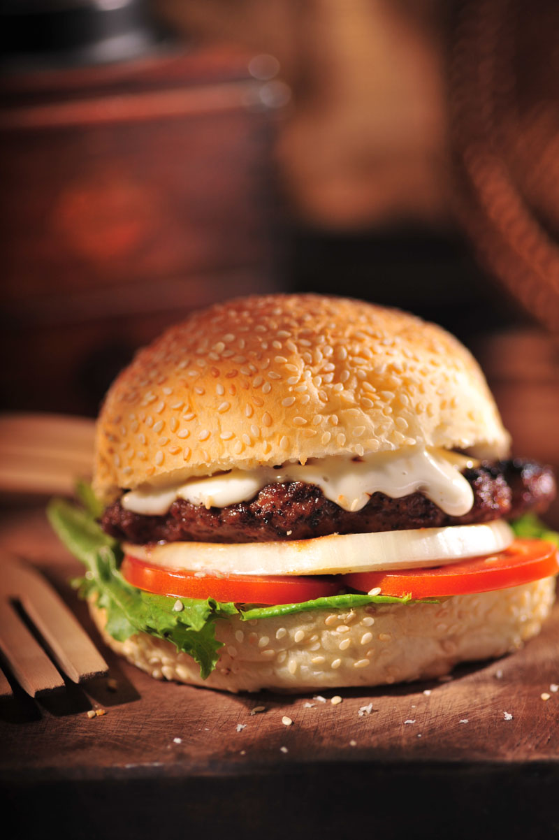 Melted Goat Cheese Burger