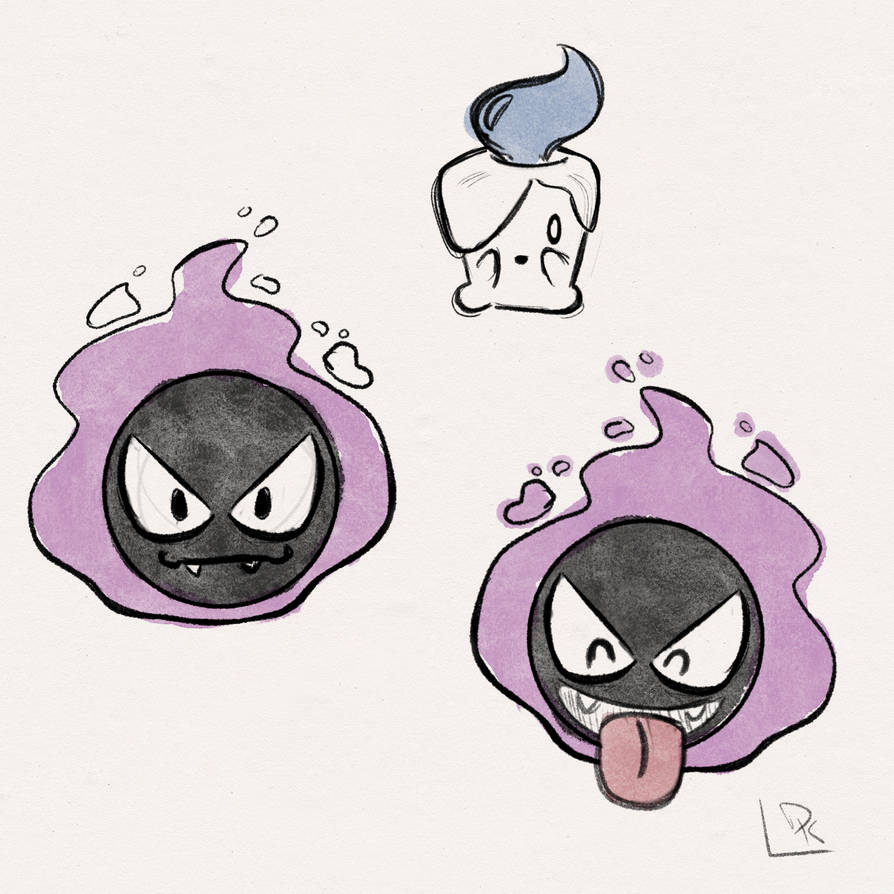 Ghost Pokemon Sketches by devkruse90 on DeviantArt