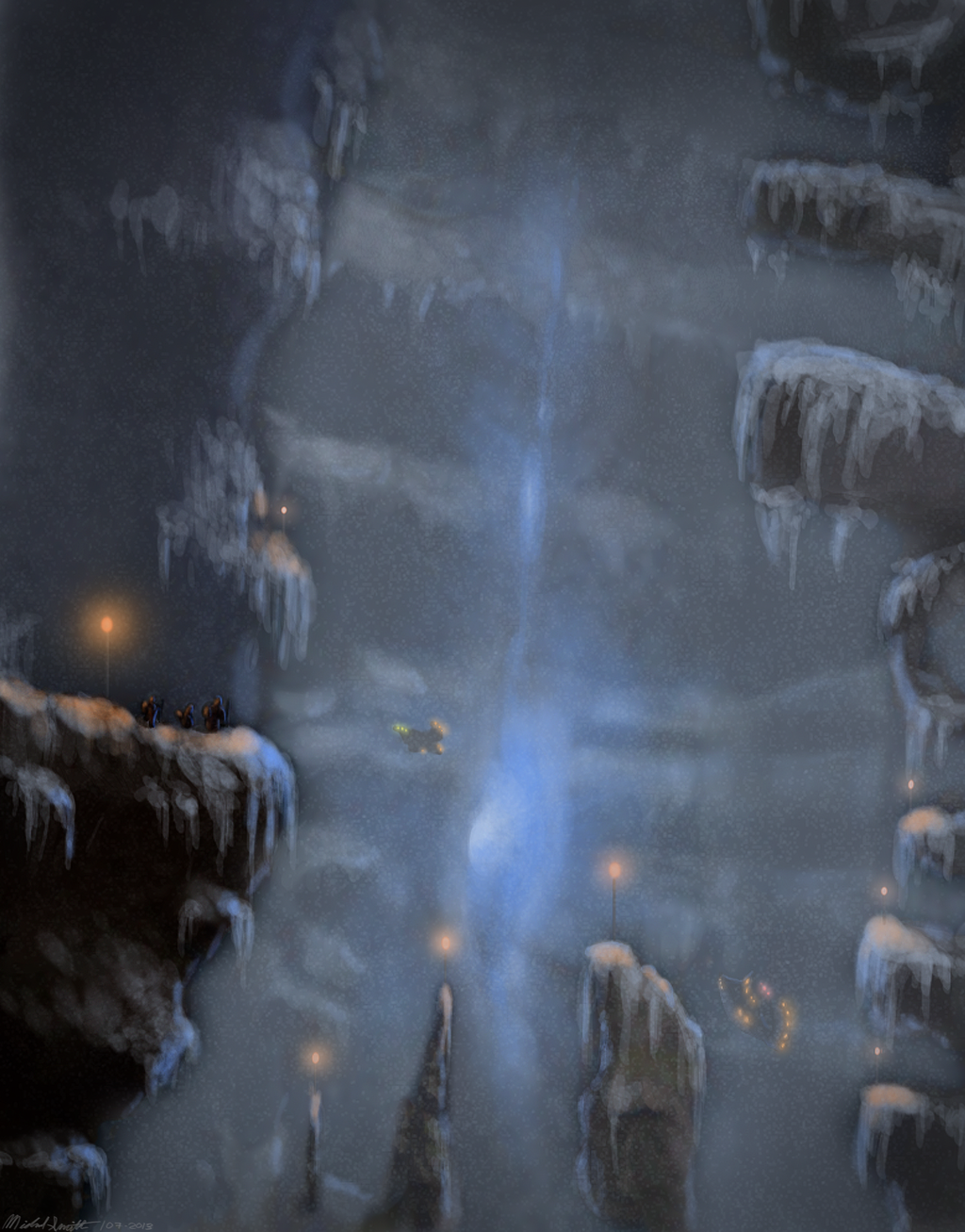 Snowy Chasm