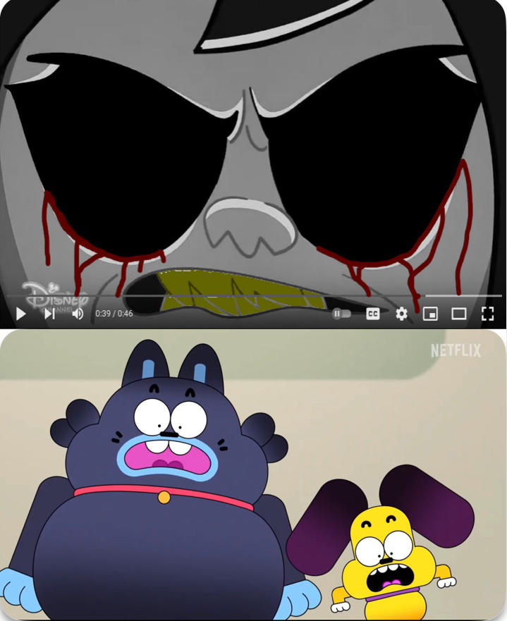 Sharon EXE Jumpscares Pud and ham by rubymolina on DeviantArt