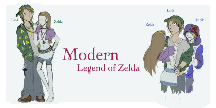 Modern Link + Zelda
