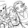 Zelda Kids Collab - KH lineart