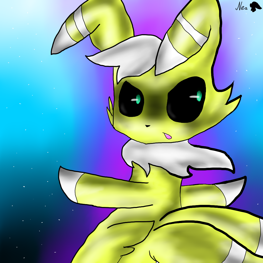 Shiny Meowstic by NeonEeveeArt on DeviantArt