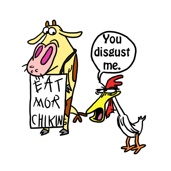 Cow and Chicken: Chick-Fil-A by ICN64 on DeviantArt