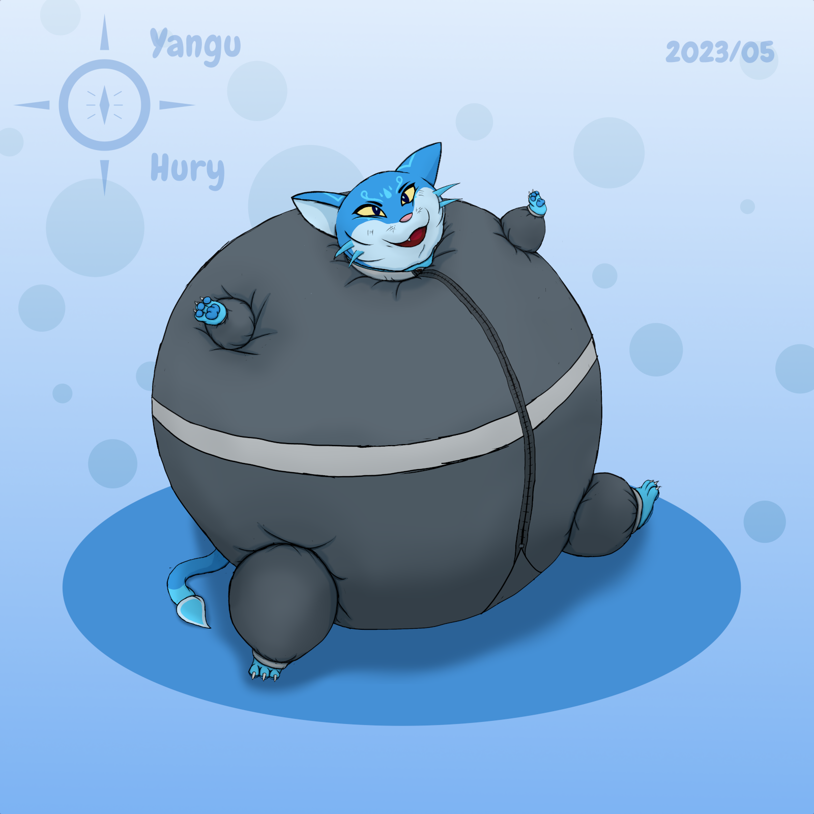 Water Cat Inflation by Yangu-Hury on DeviantArt